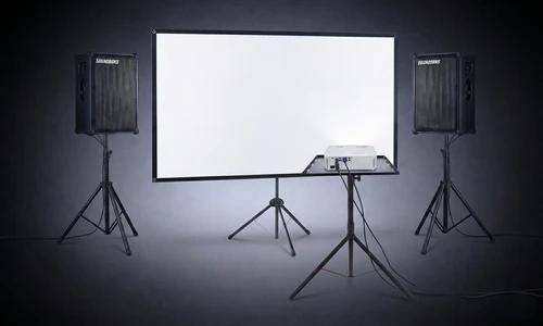 Produkt Bild von Heimkino & Präsentations Set (4K Beamer + 120" Leinwand + 2x Soundboks 4) Produkt Bild von Heimkino & Präsentations Set (4K Beamer + 120" Leinwand + 2x Soundboks 4)